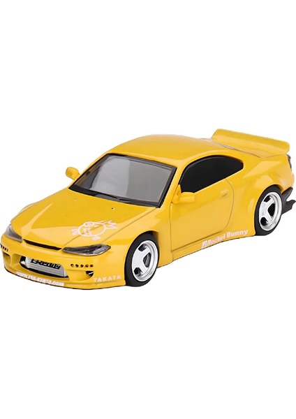 1:64 Diecast Nissan Silvia (S15) Rocket Bunny Bronze Yellow Model Araba