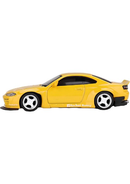 1:64 Diecast Nissan Silvia (S15) Rocket Bunny Bronze Yellow Model Araba