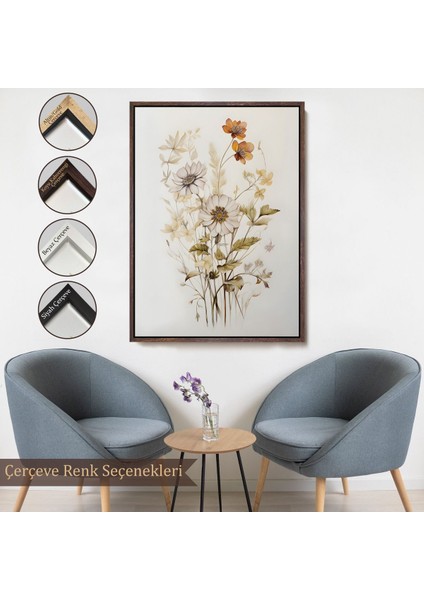 canvas Serie Soft Çiçekler TABLOSU-8040 fırsatları