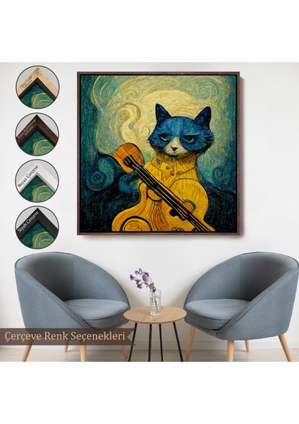 canvas Serie Kedi Doku TABLOSU-8357
