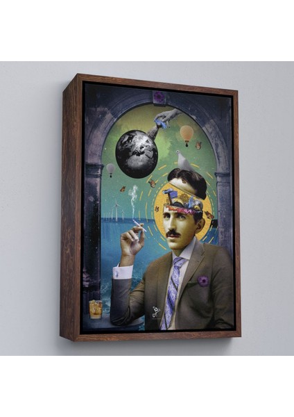 canvas Serie Soyut Nikola Tesla TABLOSU-7924 fiyatları