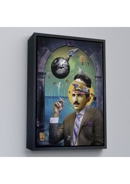 canvas Serie Soyut Nikola Tesla TABLOSU-7924 modelleri