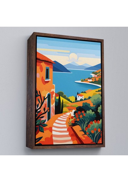 ^#canvas Serie Pastel Minimalist Deniz Manzarası TABLO-7672 fiyatları