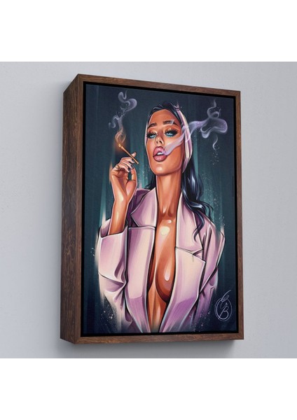 canvas Serie Sigara Içen Soyut Kadın TABLOSU-7756 fiyatları