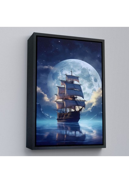 canvas Serie Gece Denizdeki Yelkenli TABLOSU-7933 modelleri