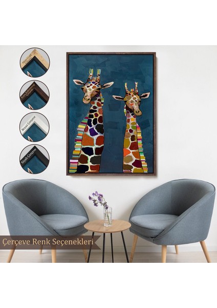 canvas Serie Sevimli Zürafalar TABLOSU-7940 fırsatları