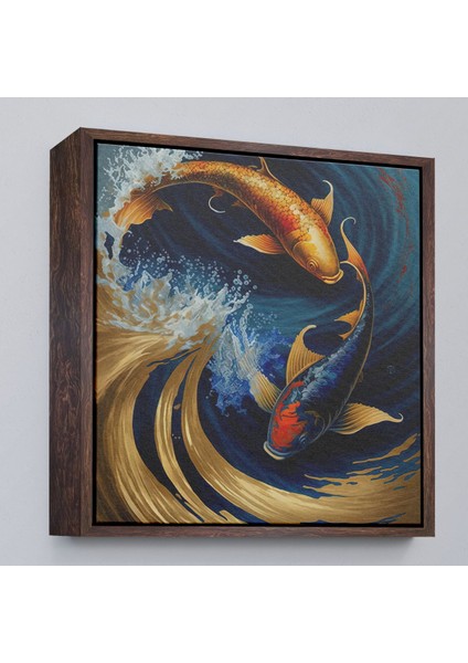 canvas Serie Koi Balığı TABLOSU-8346