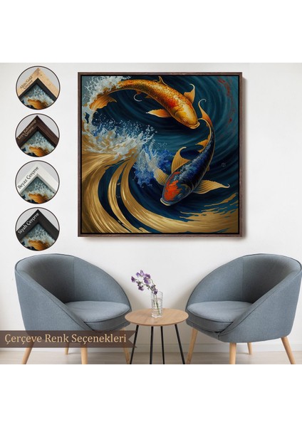canvas Serie Koi Balığı TABLOSU-8346 fırsatları