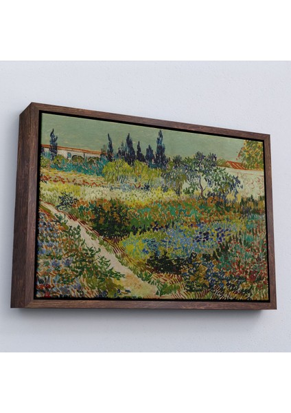 canvas Serie Vincent Van Gogh - Çiçek Bahçesi Tablo - Flowering Garden With PATH-7182