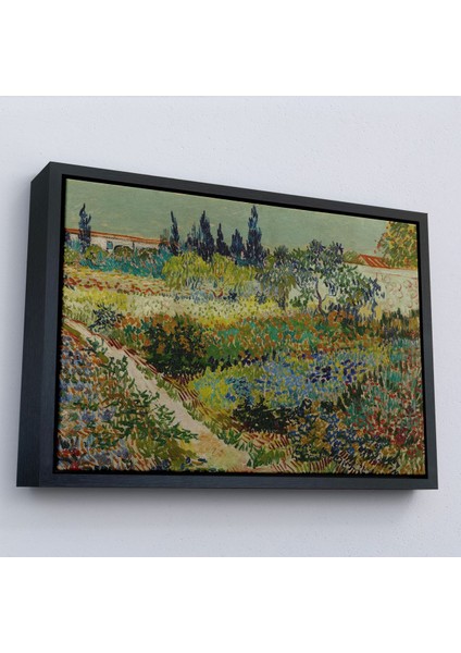 canvas Serie Vincent Van Gogh - Çiçek Bahçesi Tablo - Flowering Garden With PATH-7182