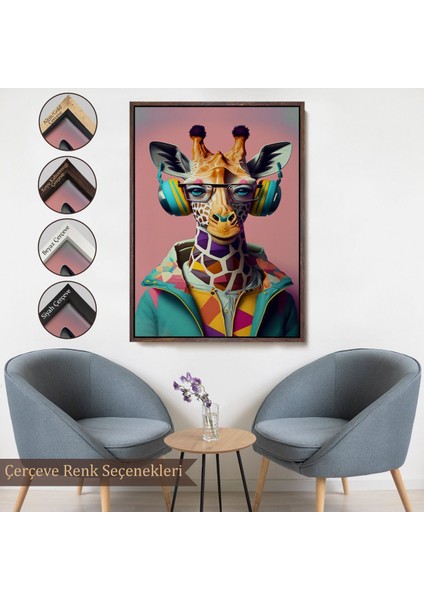 canvas Serie Sevimli Zürafa TABLOSU-7954 fırsatları