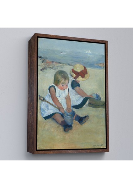 canvas Serie Mary Cassatt - Sahilde Oynayan Çocuklar TABLO-8092