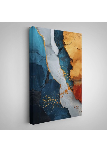 canvas Serie Mermer Desenli Soyut TABLO-7576