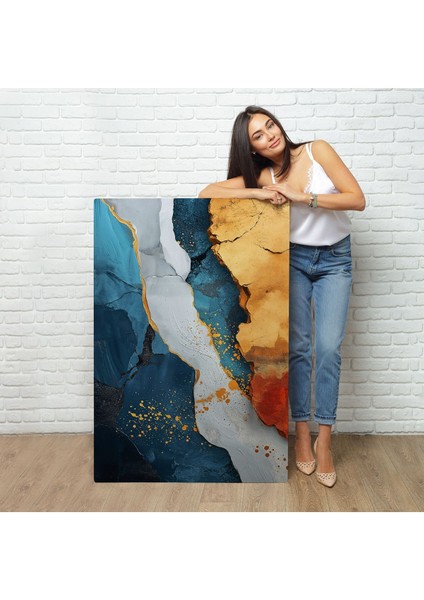 canvas Serie Mermer Desenli Soyut TABLO-7576 fiyatları