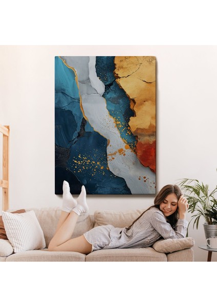 canvas Serie Mermer Desenli Soyut TABLO-7576 fırsatları