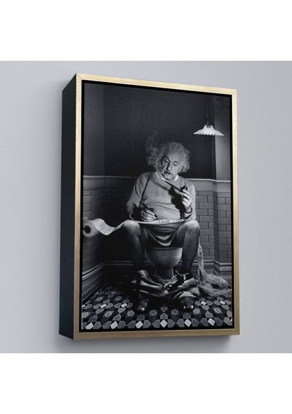 canvas Serie Albert Einstein - Tuvalette Pipo Içen Albert TABLO-7746 modelleri