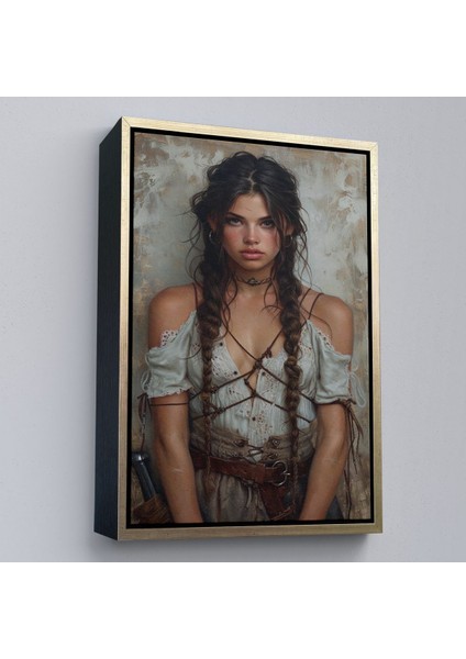 canvas Serie Ispanyol Güzel Kadın TABLOSU-7757