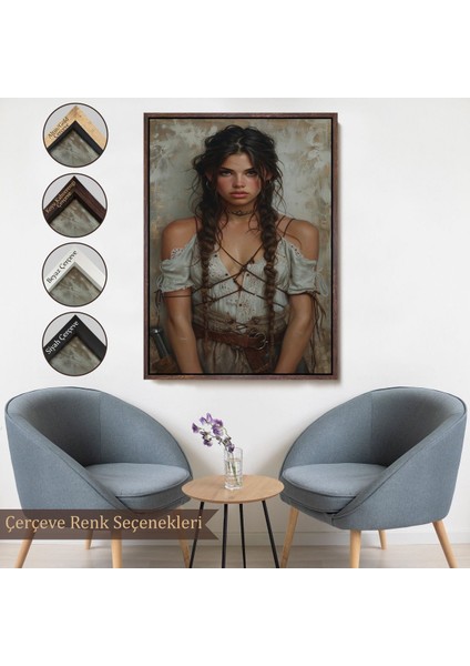 canvas Serie Ispanyol Güzel Kadın TABLOSU-7757 fırsatları