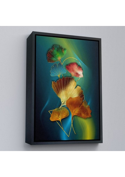 canvas Serie Renkli Altın Detaylı TABLO-7988