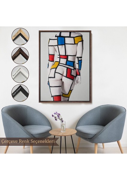 canvas Serie Renkli Soyut Kadın TABLOSU-7925 fırsatları