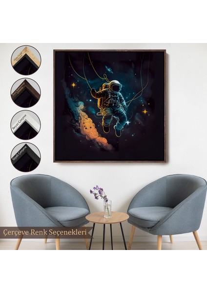 canvas Serie Uzayda Sallanan Astronot TABLOSU-8312 fırsatları