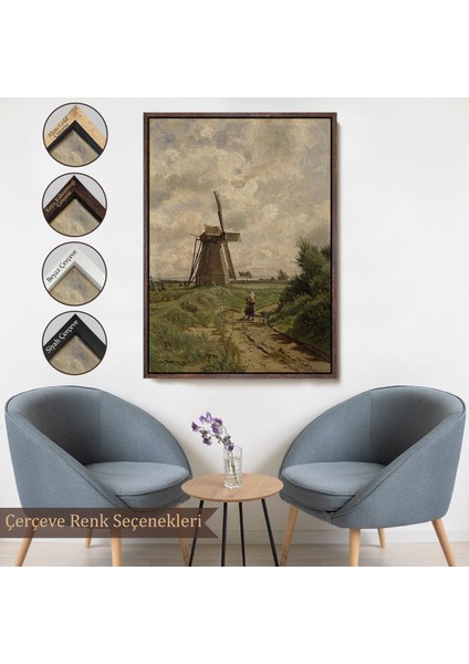 canvas Serie Carl Malchin- Ahrenshoop Yakınındaki Yel Değirmeni TABLO-8033 fırsatları