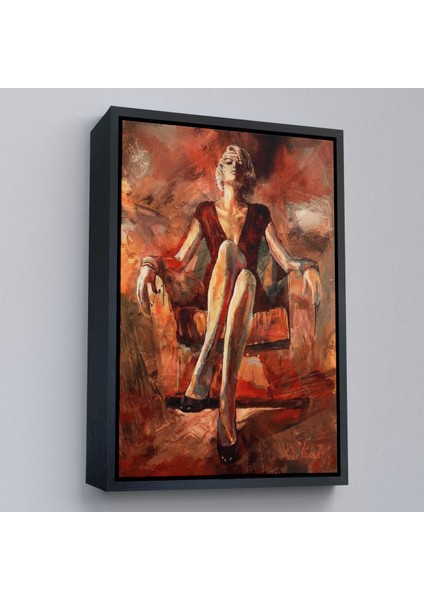 canvas Serie Koltukta Oturan Kadın TABLOSU-7887 modelleri
