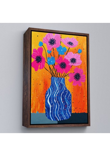 canvas Serie Vazo Içindeki Rekli Çiçekler TABLO-7560 fiyatları