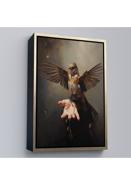 canvas Serie Eldeki Serçe Kuşu TABLOSU-7883 fiyatları