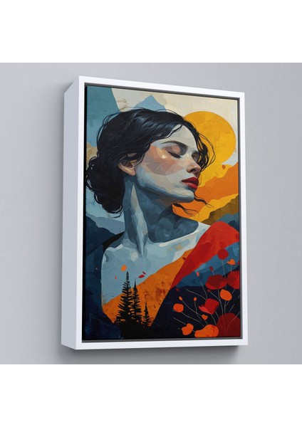 ^#canvas Serie Soyut Güzel Kadın TABLOSU-7922