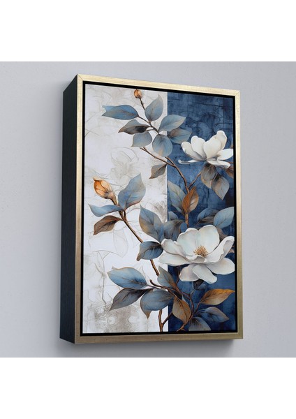 canvas Serie Mavi ve Beyaz Çiçekler TABLOSU-7886 modelleri