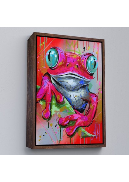 canvas Serie Sevimli Pembe Kurbağa TABLOSU-7838 fiyatları