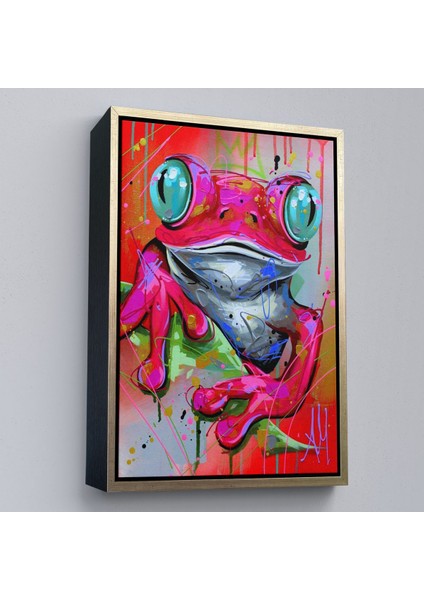 canvas Serie Sevimli Pembe Kurbağa TABLOSU-7838 modelleri