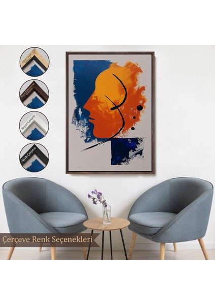 canvas Serie Yağlıboya Görünümlü Soyut Insan Silüeti TABLO-7650 fırsatları