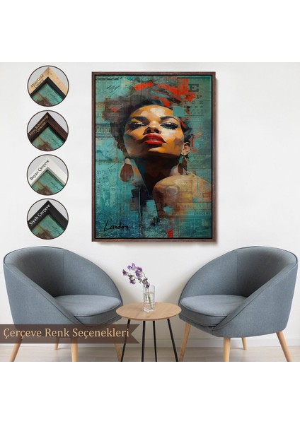 canvas Serie Afrikalı Güzel Kadın TABLOSU-7889 fırsatları