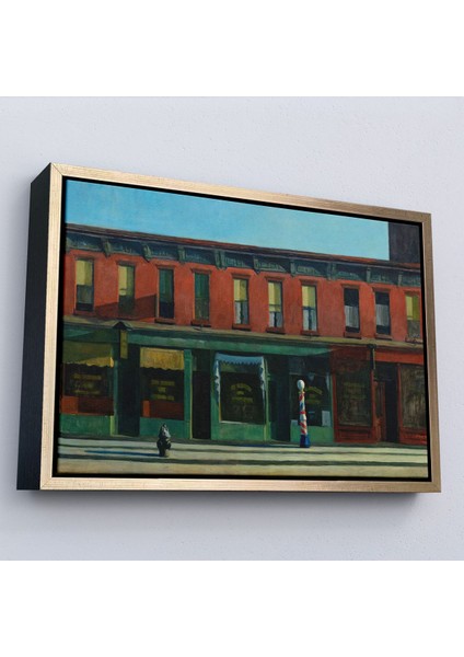 canvas Serie Edward Hopper - Pazar Sabahının Erken Saatleri Tablosu - Early Sunday MORNING-7069