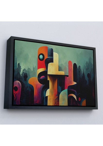 canvas Serie Ilkel Afrika Kabilelerinin Etnik Motif TABLOSU-7275