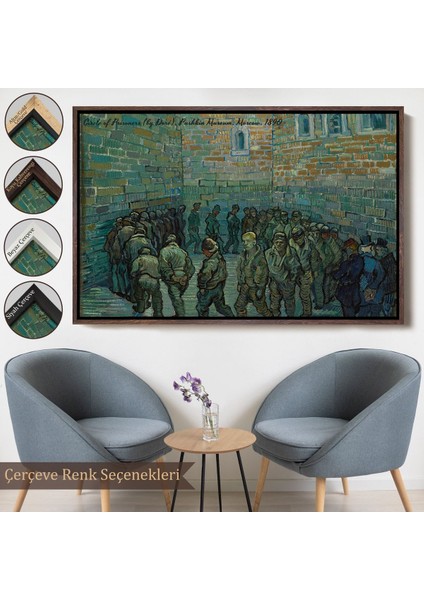 canvas Serie Vincent Van Gogh Tutuklular Çemberi Tablo - Prisoners' ROUND-7180 fırsatları