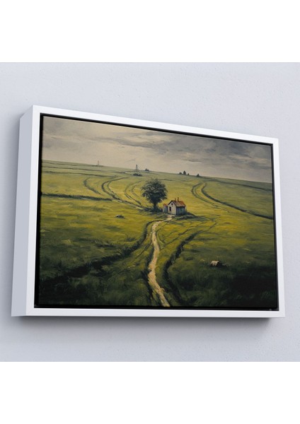 ^#canvas Serie Hiçliğin Ortasındaki Ukrayna Köy Evi TABLO-7026