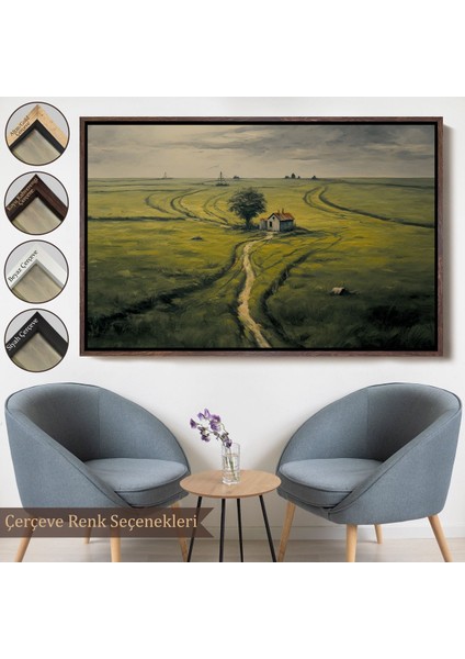 ^#canvas Serie Hiçliğin Ortasındaki Ukrayna Köy Evi TABLO-7026