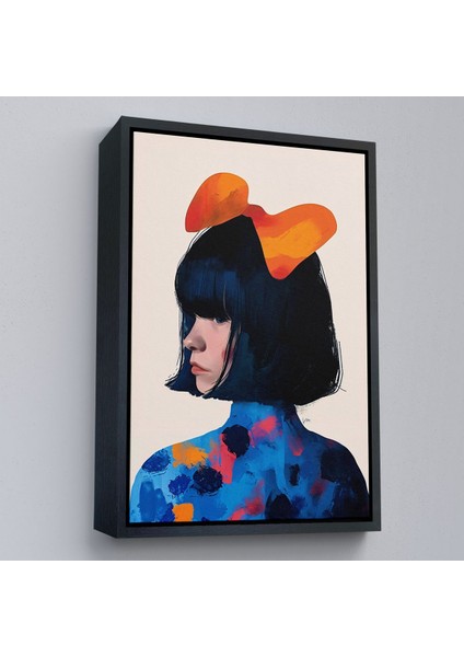 canvas Serie Küt Saçlı Güzel Kadın TABLOSU-7607