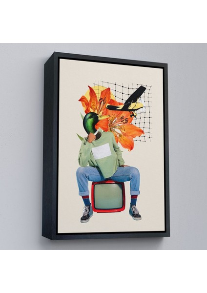 canvas Serie Ördek Kafalı Insan Pop Art TABLO-8017 modelleri