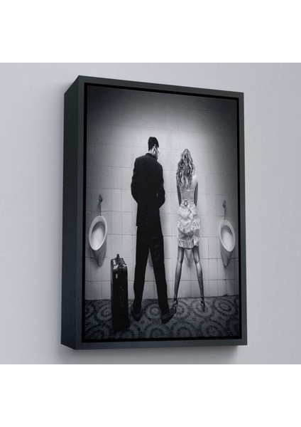 canvas Serie Pisuvara Işeyen Çift TABLOSU-7890