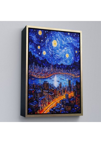canvas Serie Vincent Van Gogh Tarzı New York Manzara TABLOSU-7700 fiyatları