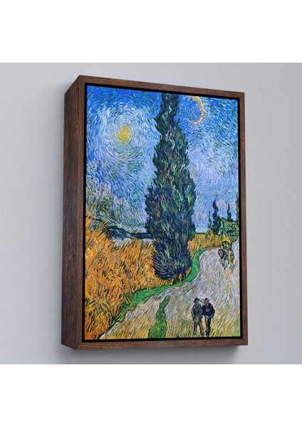 canvas Serie Vincent Van Gogh - Selvili ve Yıldızlı Yol Tablo - Road With Cypress And STAR-7443 fiyatları