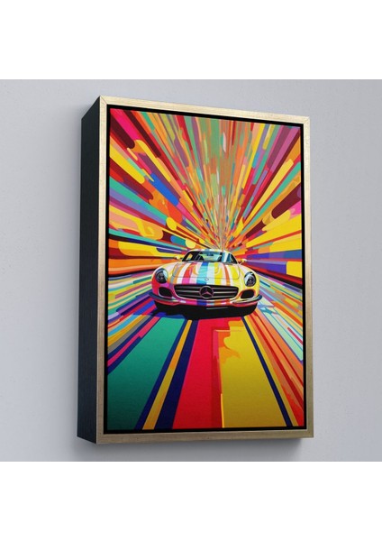 canvas Serie Renkler Içinden Çıkan Mersedes TABLOSU-7959 fiyatları