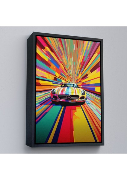 canvas Serie Renkler Içinden Çıkan Mersedes TABLOSU-7959 modelleri