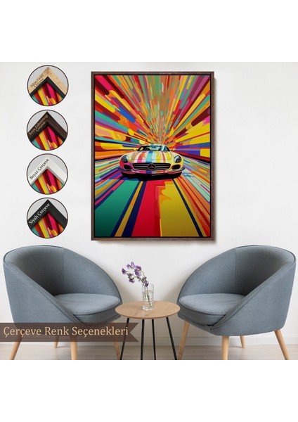 canvas Serie Renkler Içinden Çıkan Mersedes TABLOSU-7959 fırsatları