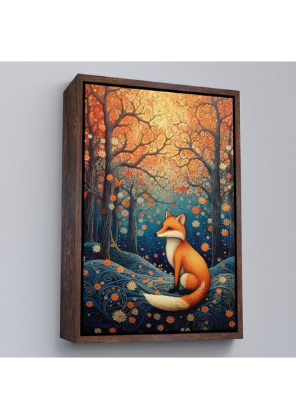 ^#canvas Serie Soyut Ormandaki Sarı Tilki TABLOSU-7527 fiyatları