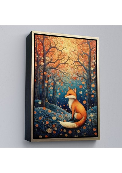 ^#canvas Serie Soyut Ormandaki Sarı Tilki TABLOSU-7527 modelleri